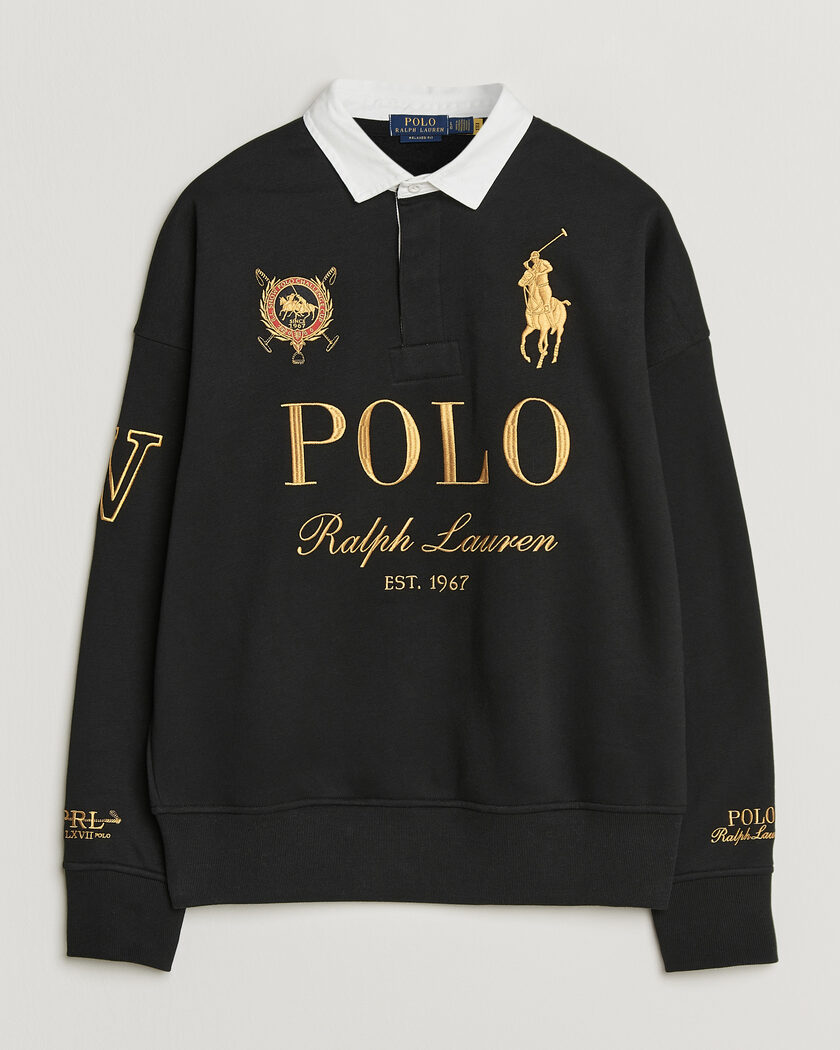 Polo Ralph Lauren Magic Fleece Printed Sweatshirt Polo Black – Noir