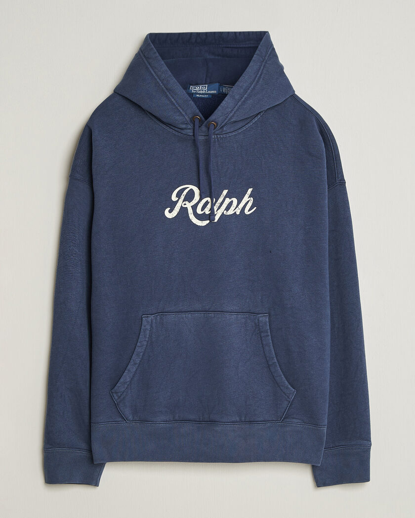 Polo Ralph Lauren Vintage Fleece Logo Hoodie Dark Cobalt – Blauw