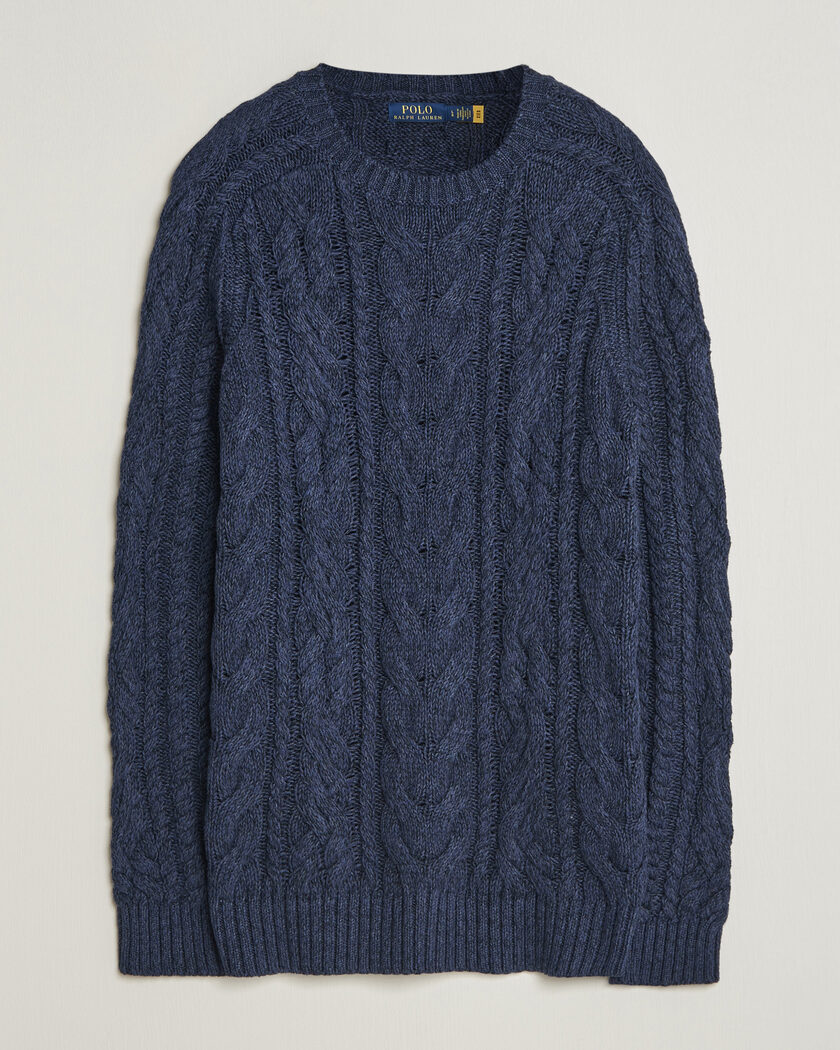  Polo Ralph Lauren Cotton Marl Pullover Navy Combo – Blauw