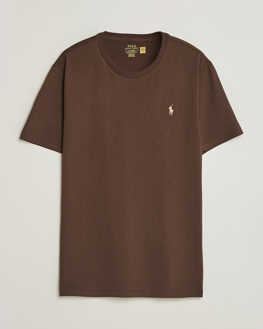 Polo Ralph Lauren Custom Slim Fit T-shirt Nutmeg Brown – Marron