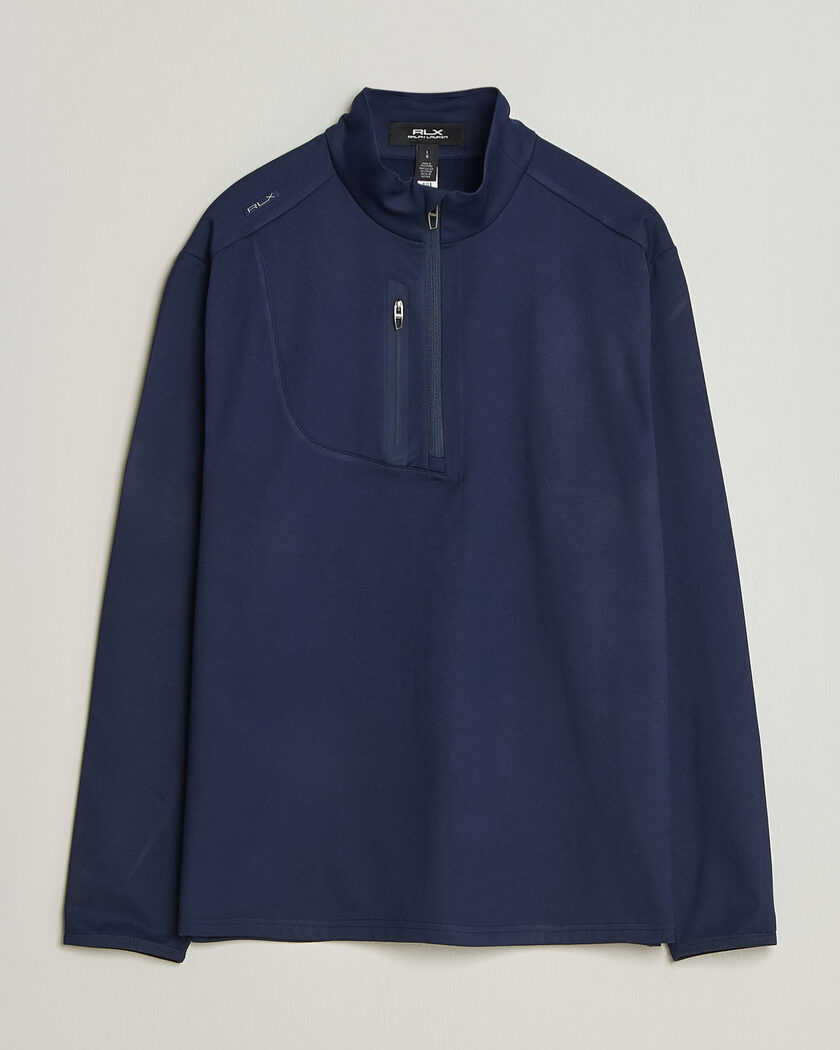 Polo Ralph Lauren Luxury Jersey Half Zip Refined Navy – Bleu