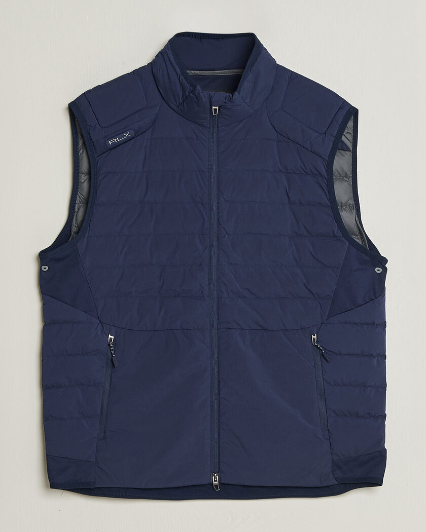 RLX Ralph Lauren Full Zip Golf Vest Refined Navy – Blauw