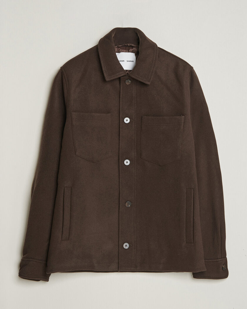 Samsøe Samsøe Pally Padded Shirt Jacket Delicioso – Marron