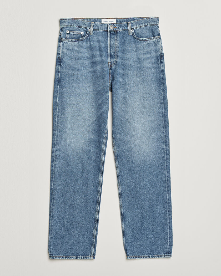 Samsøe Samsøe Eddie Regular Fit Jeans Retro Wash – Bleu