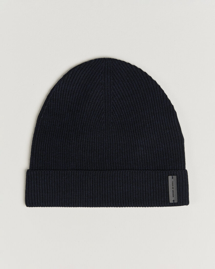 Tiger of Sweden Caldu Wool Beanie Light Ink – Blauw
