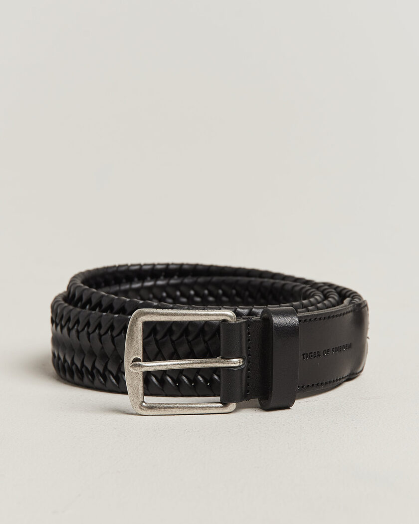 Tiger of Sweden Braidant Braided Belt Black – Noir