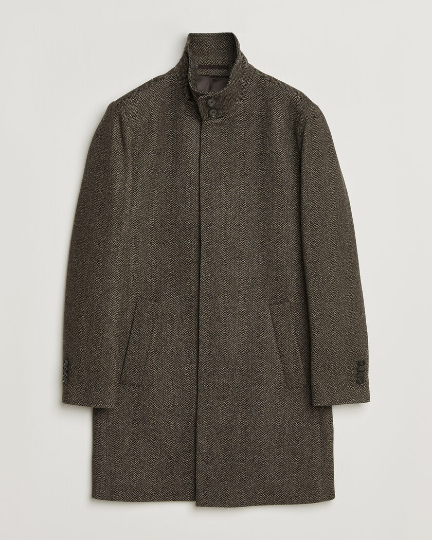 Tiger of Sweden Aleric Wool Herringbone Coat Brown – Bruin