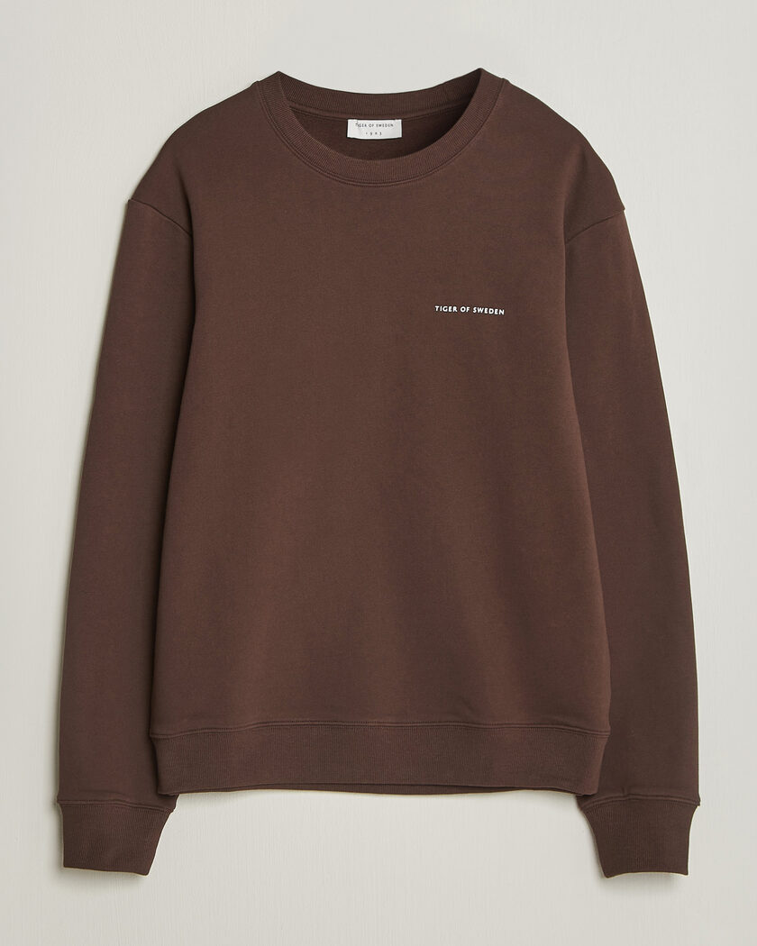 Tiger of Sweden Emerson Crew Neck Sweatshirt Dark Mahogany – Marron