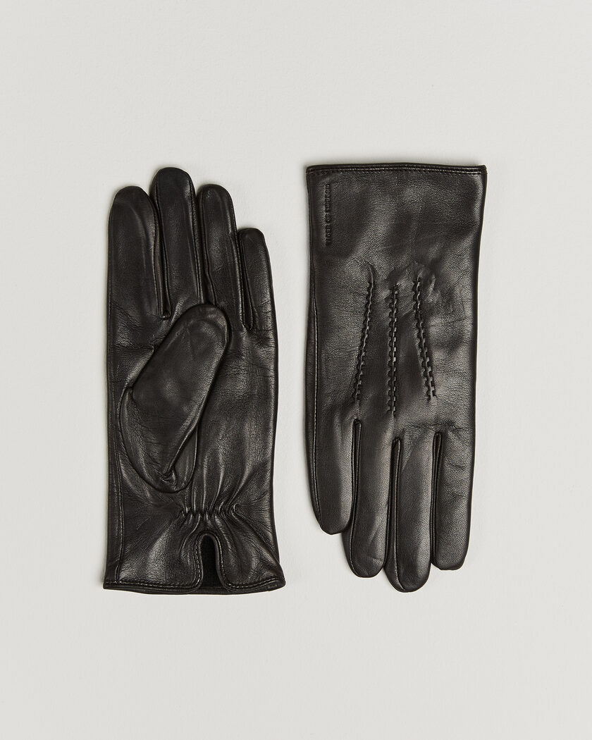 Tiger of Sweden Garvin Leather Gloves Espresso – Marron