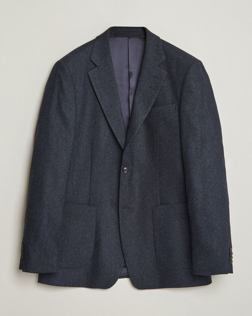 Tiger of Sweden Justin Wool Flannel Suit Blazer Midnight Blue – Bleu