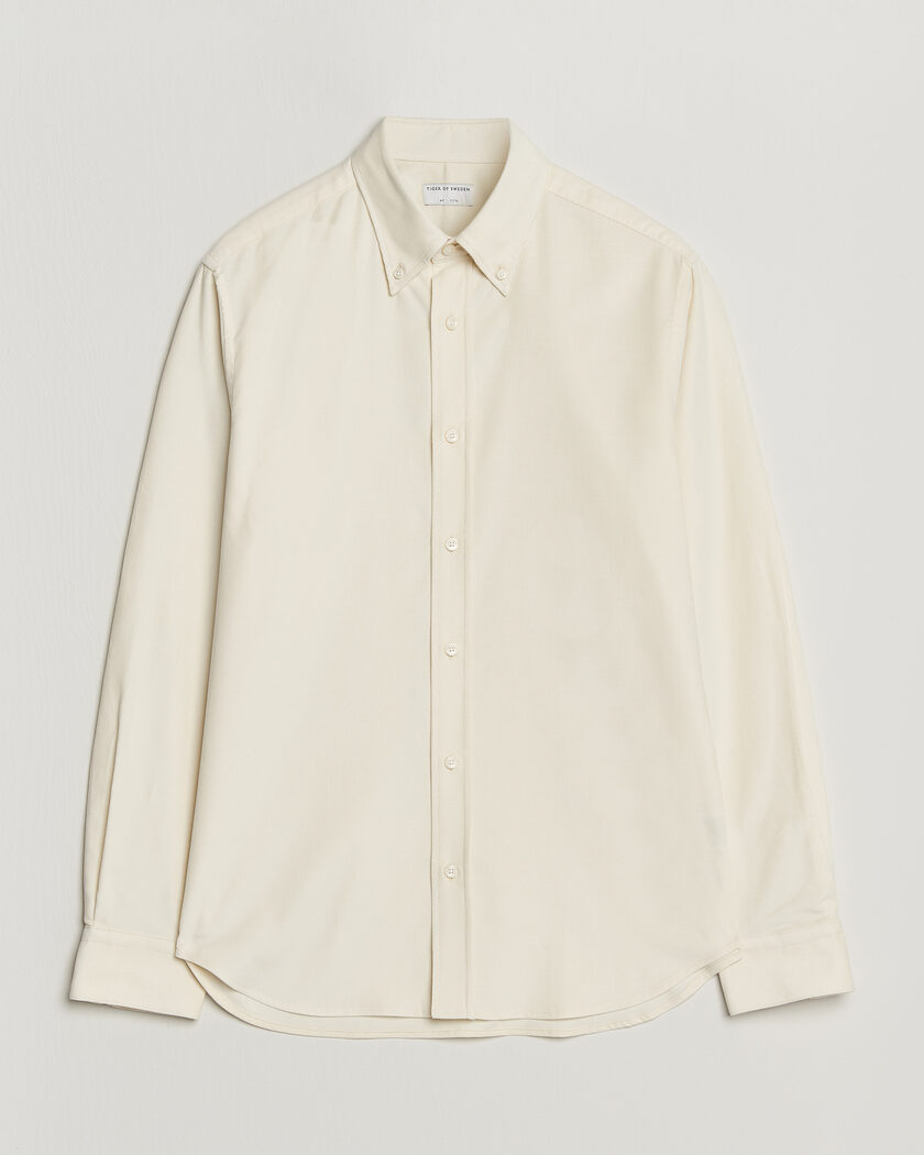 Tiger of Sweden Bjorn Corduroy Shirt Cream White – Blanc