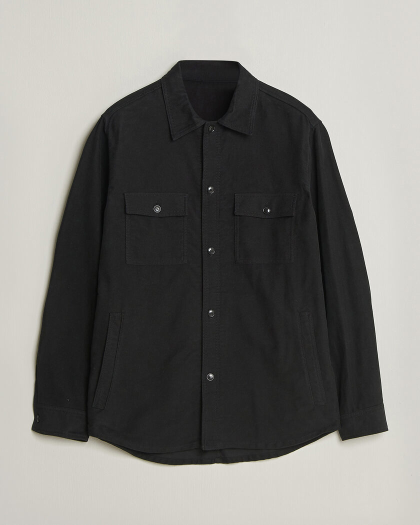 Tiger of Sweden Bishop Cotton Overshirt Black – Zwart