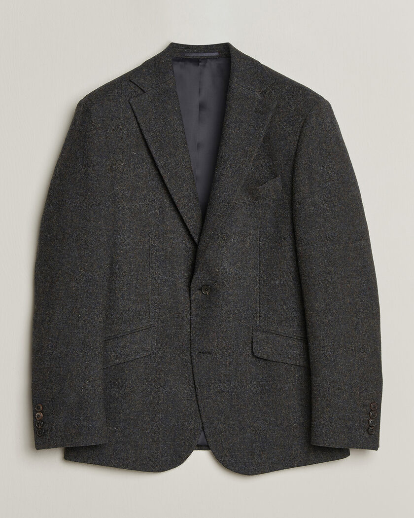 Walker Slater Edward Shetland Wool Donegal Blazer Navy – Blauw