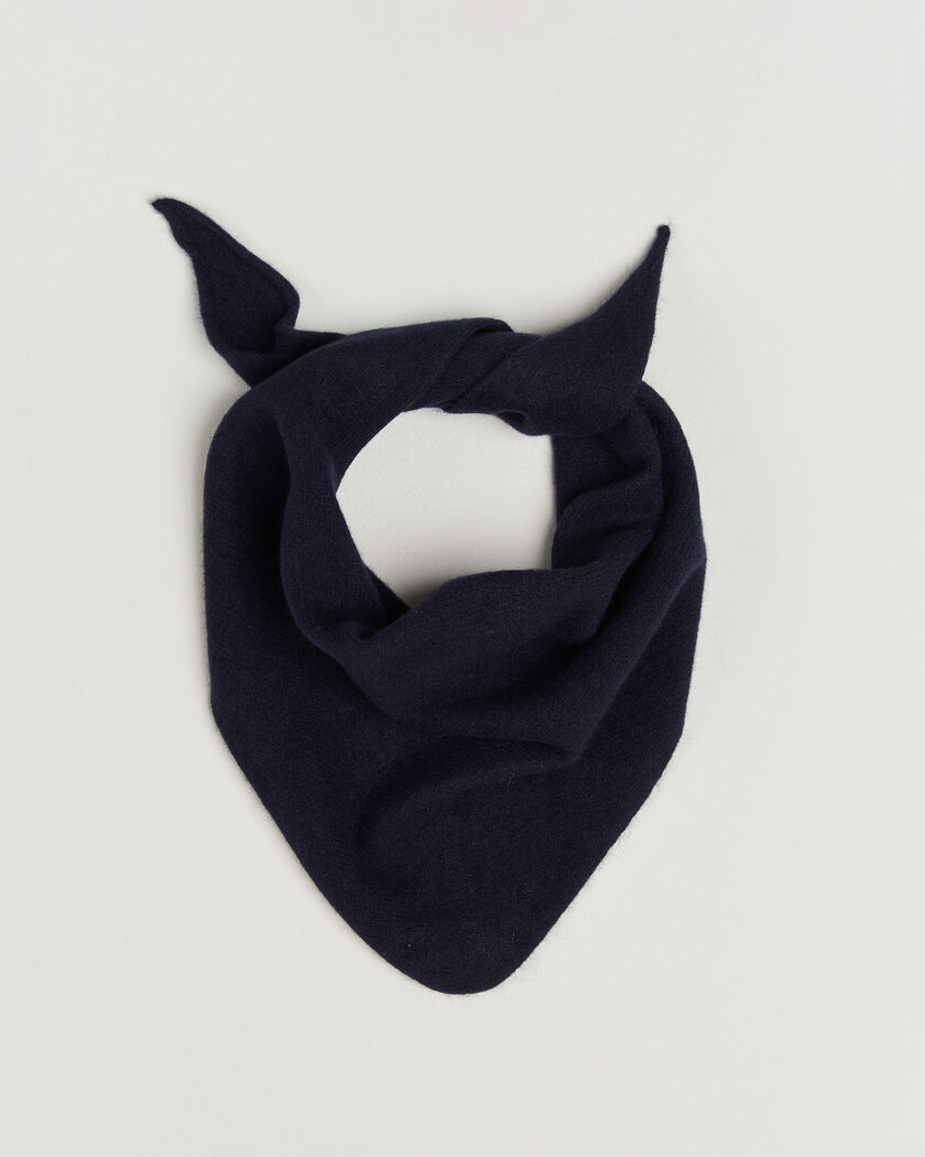 Le Bonnet Lambswool/Caregora Bandana Midnight – Bleu