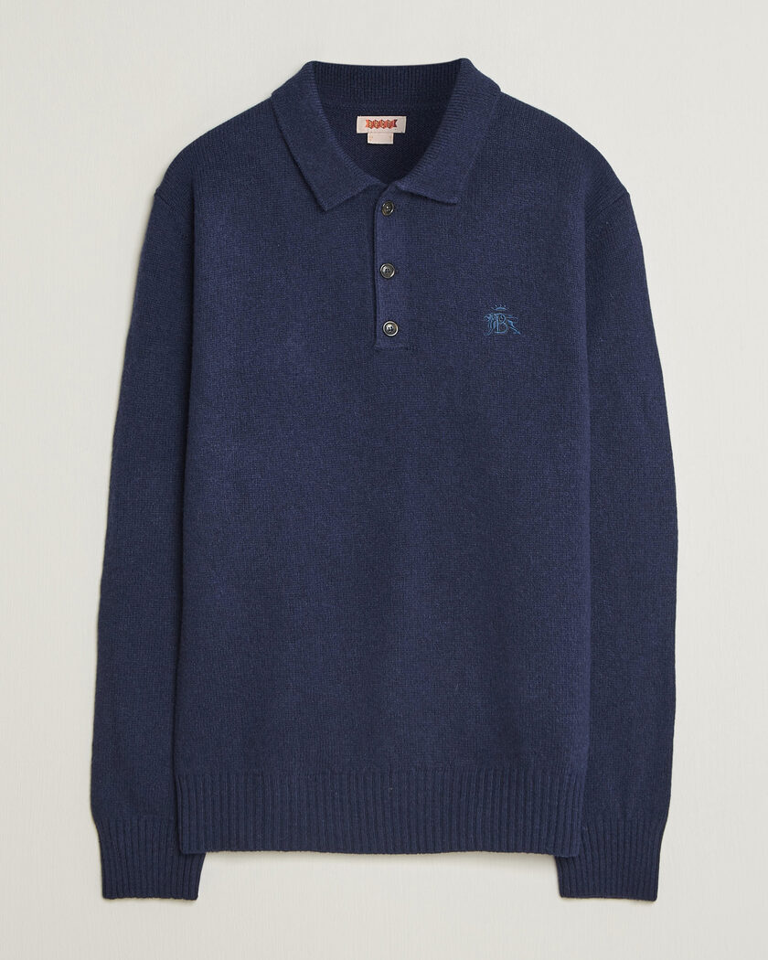 Baracuta Shetland Polo Navy – Blauw
