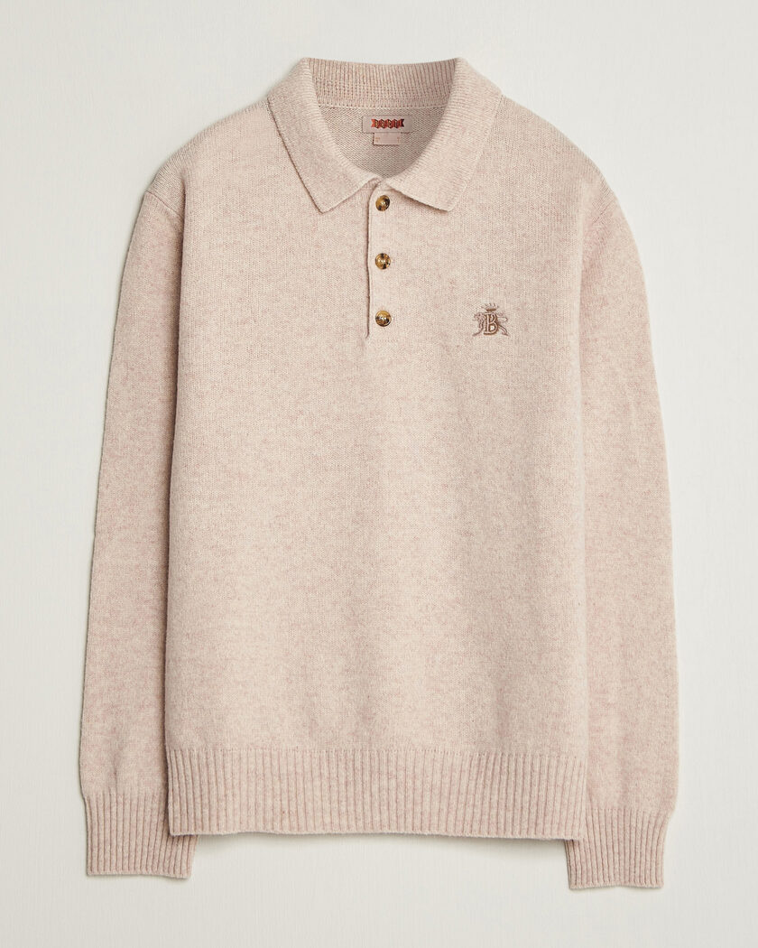 Baracuta Shetland Polo Antique White – Wit