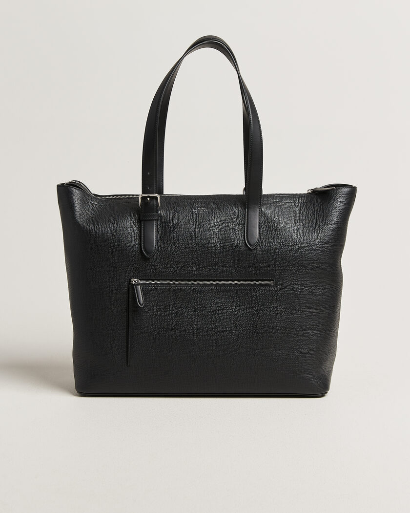 Smythson Ludlow Travel Tote Black – Noir