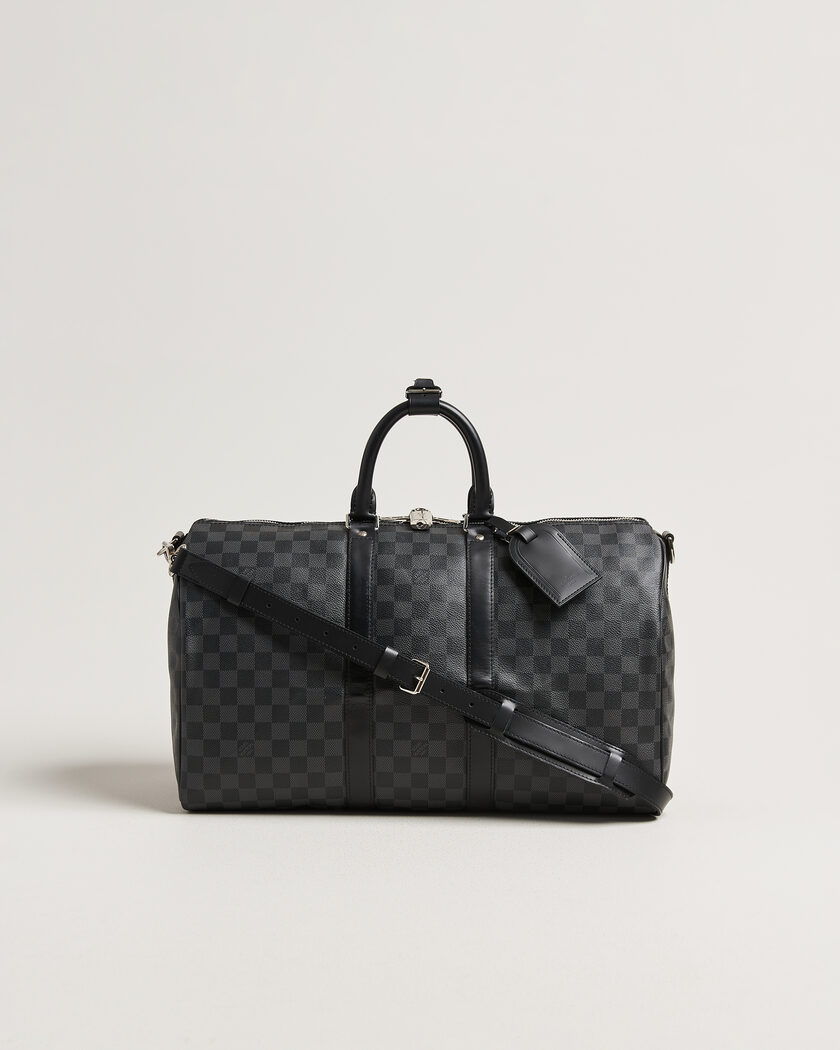 Louis Vuitton Pre-Owned Keepall 45 Bandouliére Damier graphite – Gris