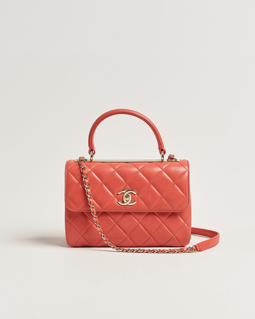 Chanel Pre-Owned Trendy CC Top Handle Bag Coral – Roze