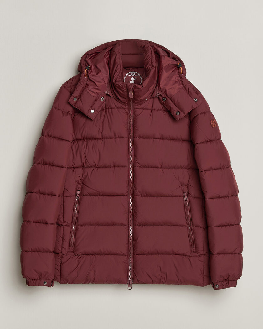 Save The Duck Boris Matt Padded Puffer Wine Red – Rouge