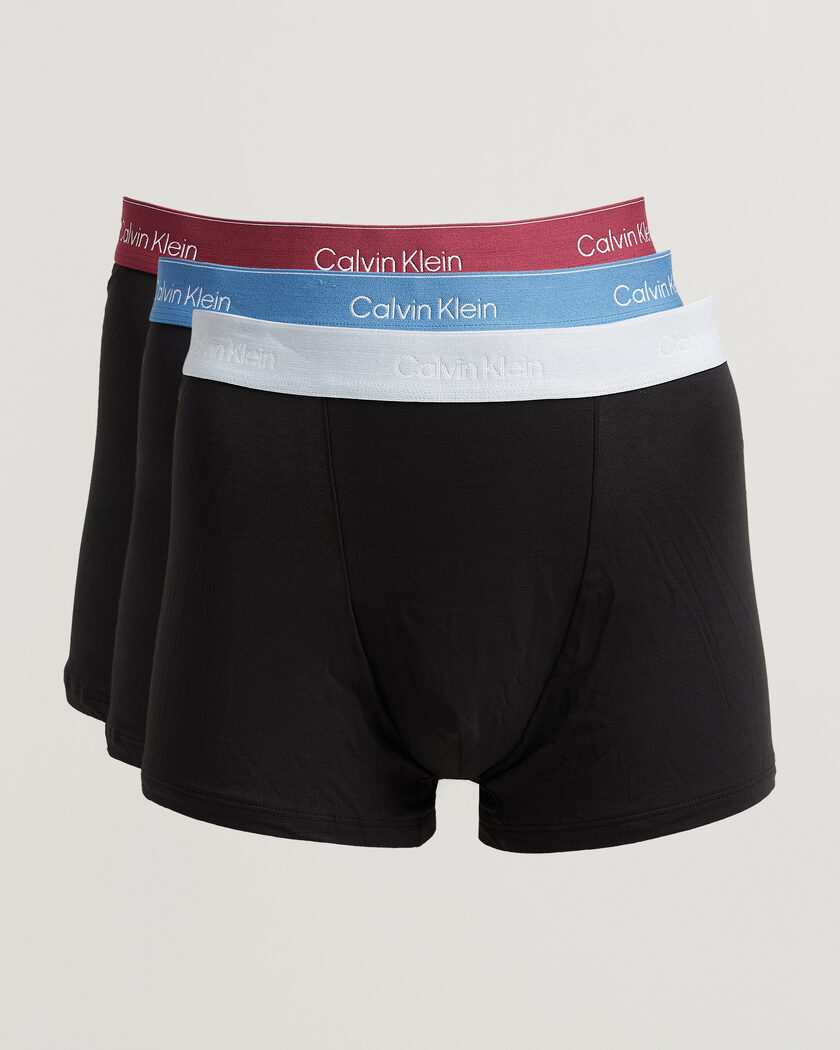 Calvin Klein 3-Pack Icon Cotton Stretch Relaxed Trunk Black – Zwart