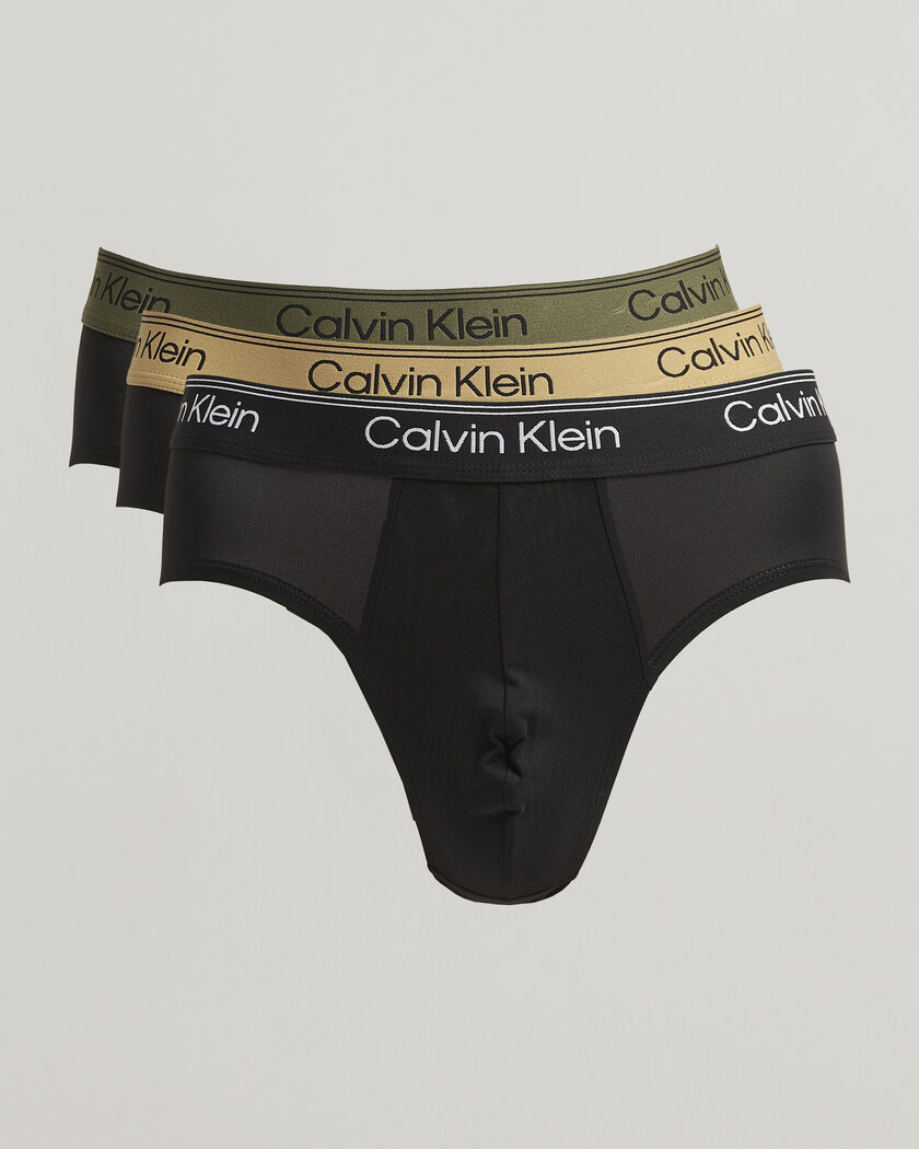 Calvin Klein 3-Pack Micro Stretch Hip Brief Black – Noir