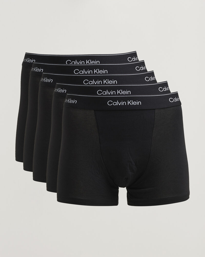 Calvin Klein 5-Pack Icon Cotton Stretch Relaxed Trunk Black – Zwart