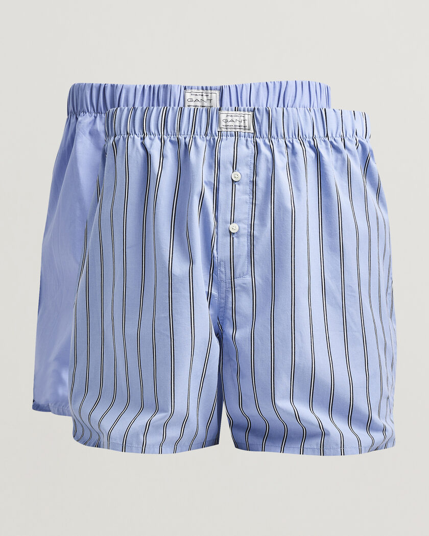 Gant 2-Pack Woven Boxer Shorts Light Blue – Bleu