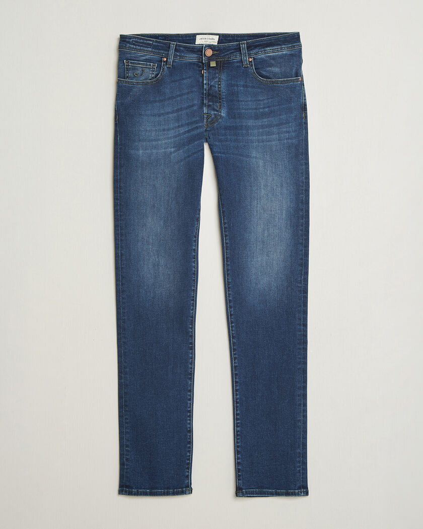 Jacob Cohën Bard Slim Fit Stretch Jeans Mid Blue – Blauw