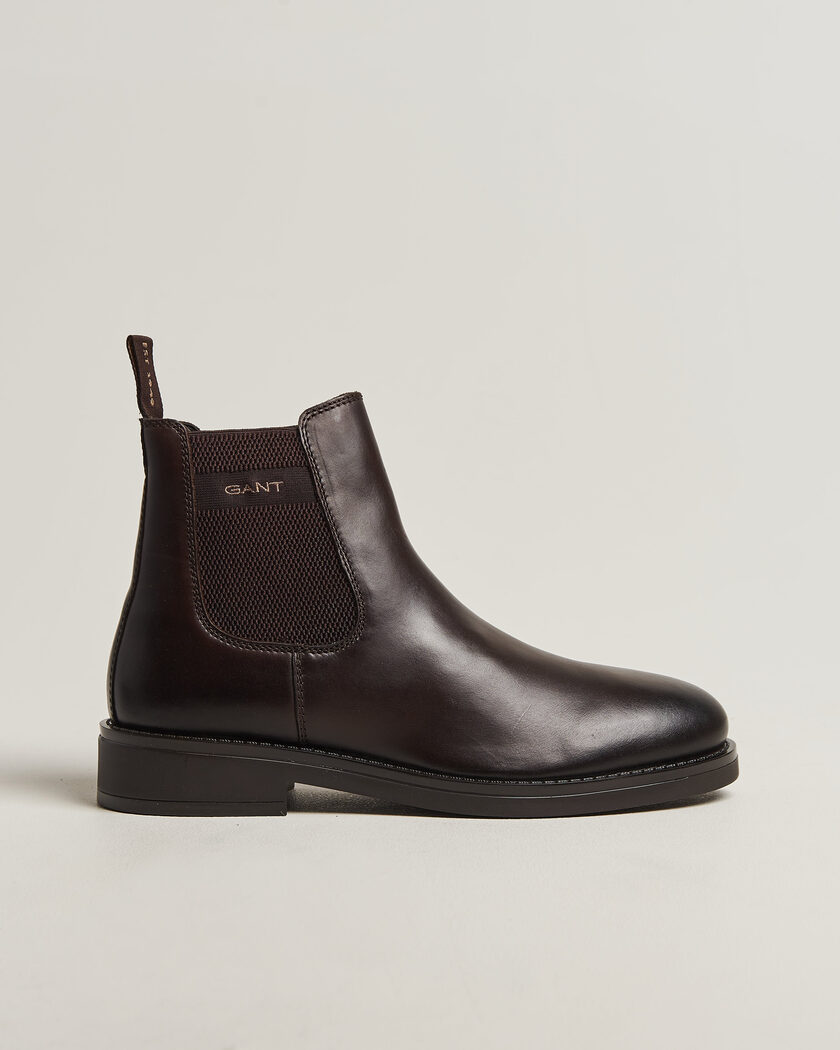 Gant Prepdale Leather Chelsea Boot Dark Brown – Bruin