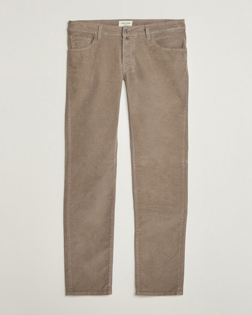 Jacob Cohën Nick Slim Fit Cotton Trousers Grey – Gris