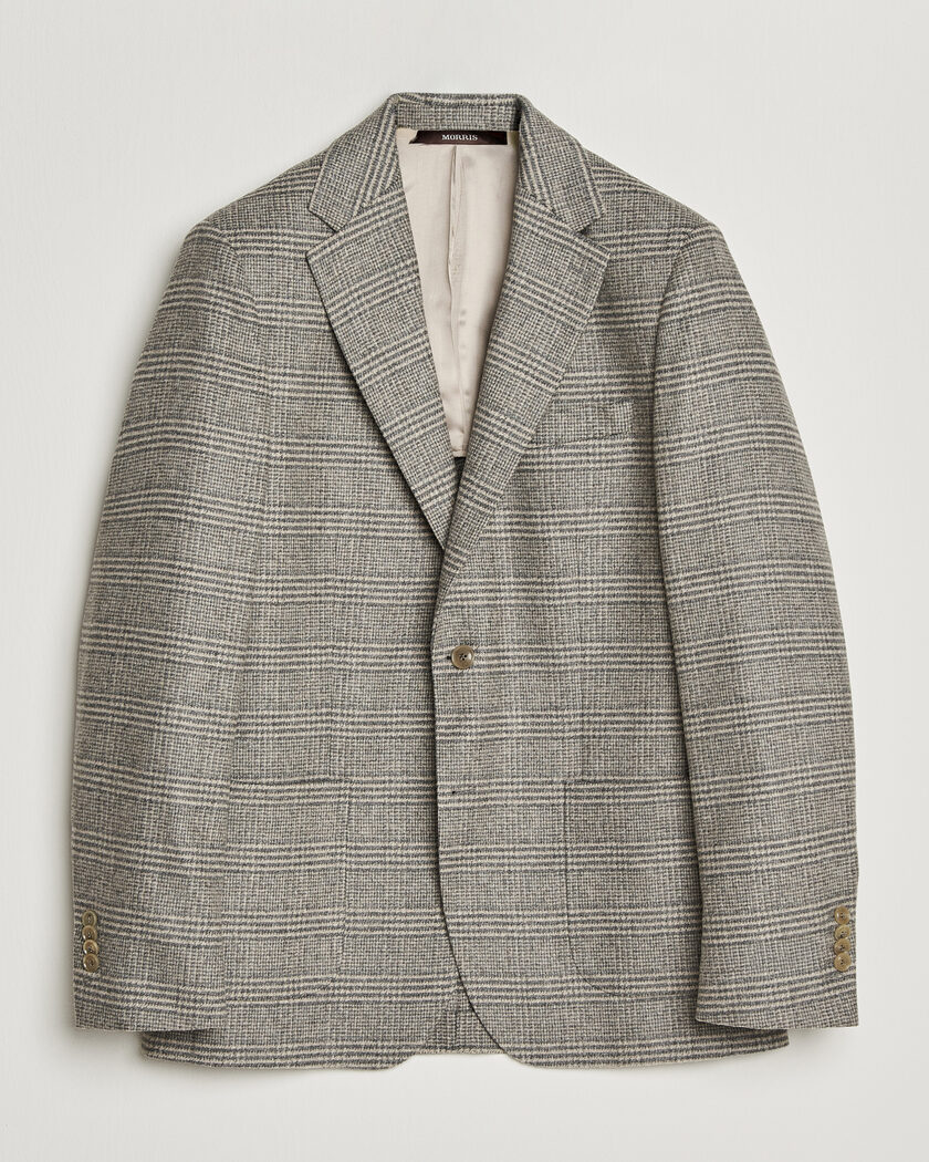 Morris Soft Glencheck Blazer Brown – Marron