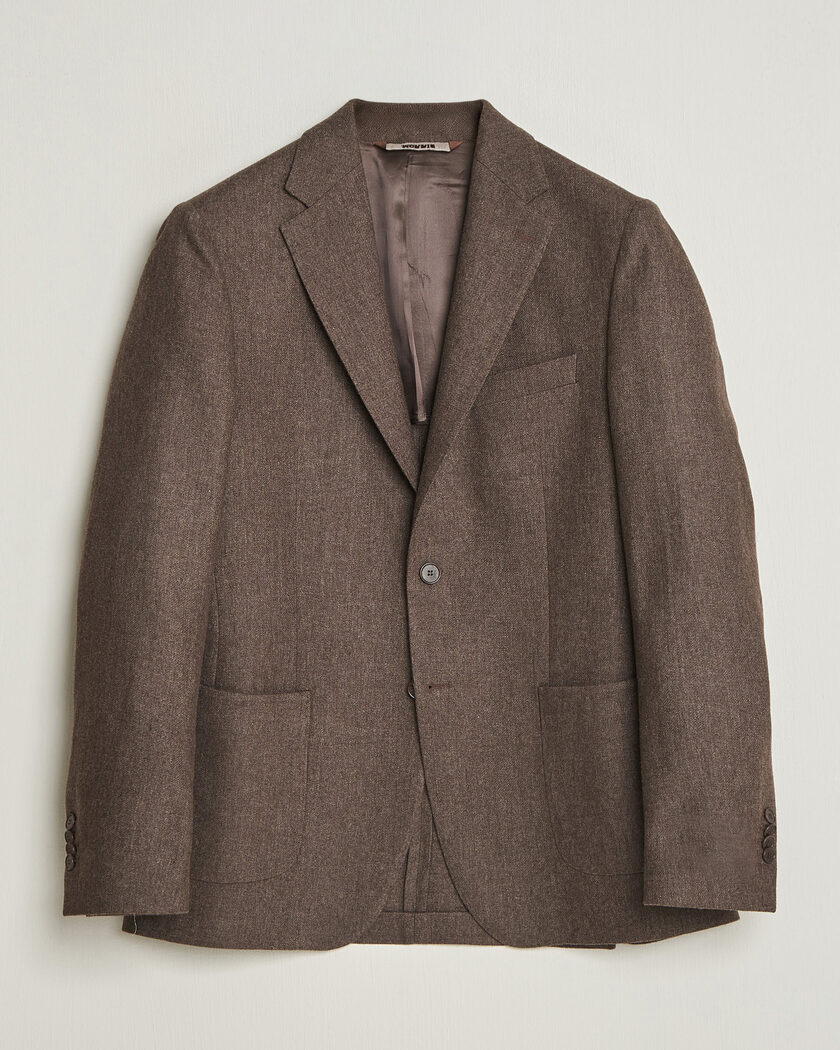 Morris Flannel Suit Blazer Brown – Marron
