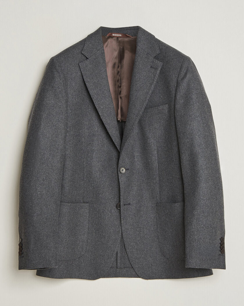 Morris Flannel Suit Blazer Grey – Gris