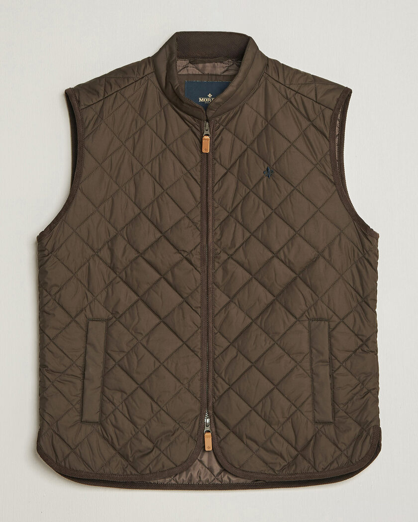 Morris Teddy Quilted Vest Brown – Bruin