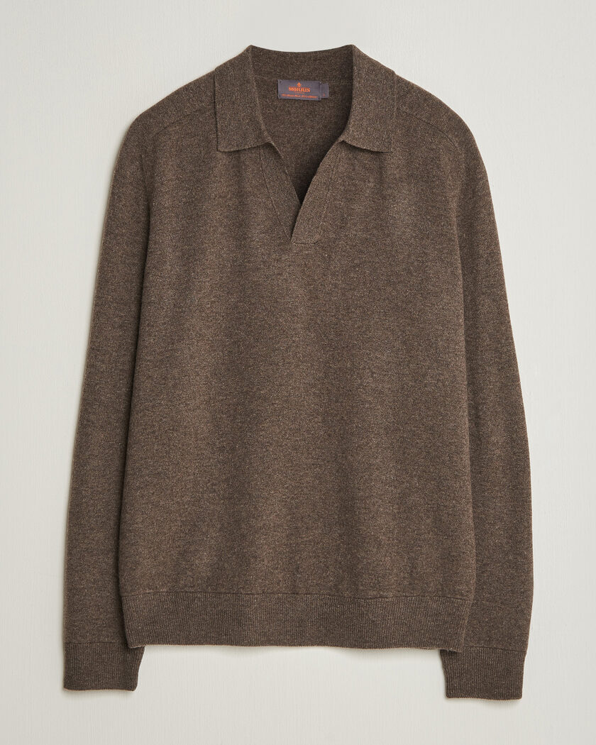 Morris Wilfred Cashmere Resort Polo Brown – Marron