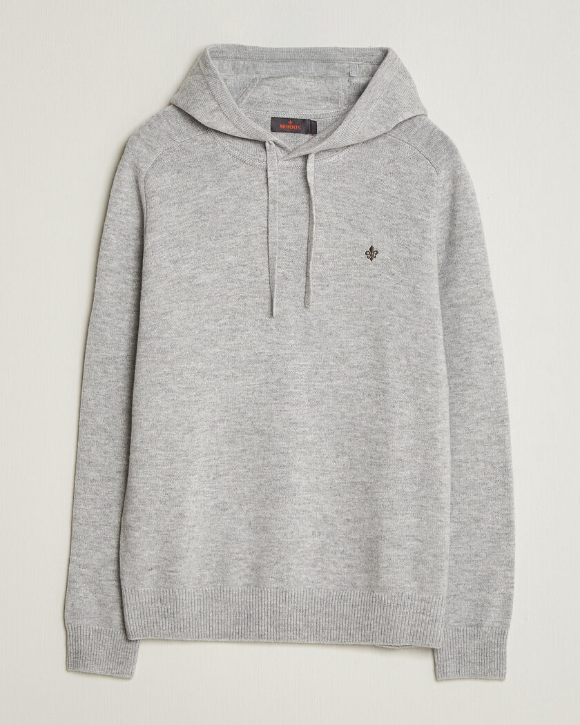 Morris Hertford Lambswool Hoodie Grey – Grijs