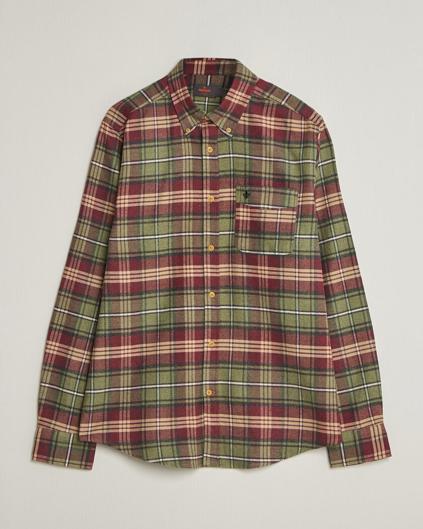 Morris Flanell Big Check Shirt Green – Vert