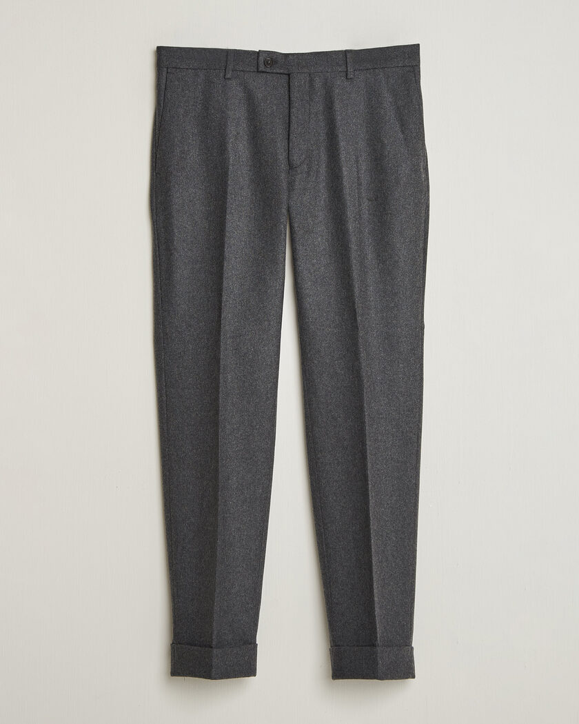 Morris Flannel Suit Trousers Grey – Grijs