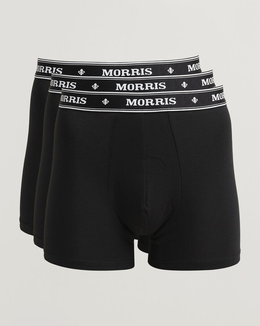 Morris Boxer Brief 3-Pack Black – Noir
