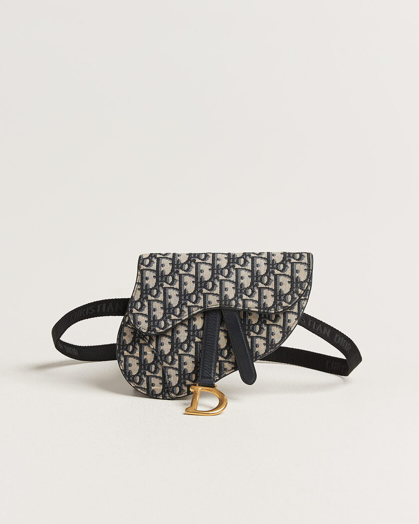 Dior Pre-Owned Saddle Belt Pouch Bag Oblique Jacquard Blue – Bleu