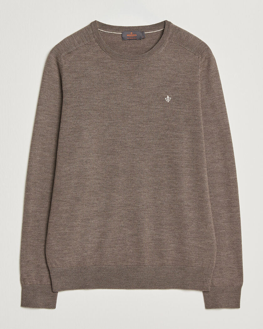 Morris Merino O-Neck Brown – Marron