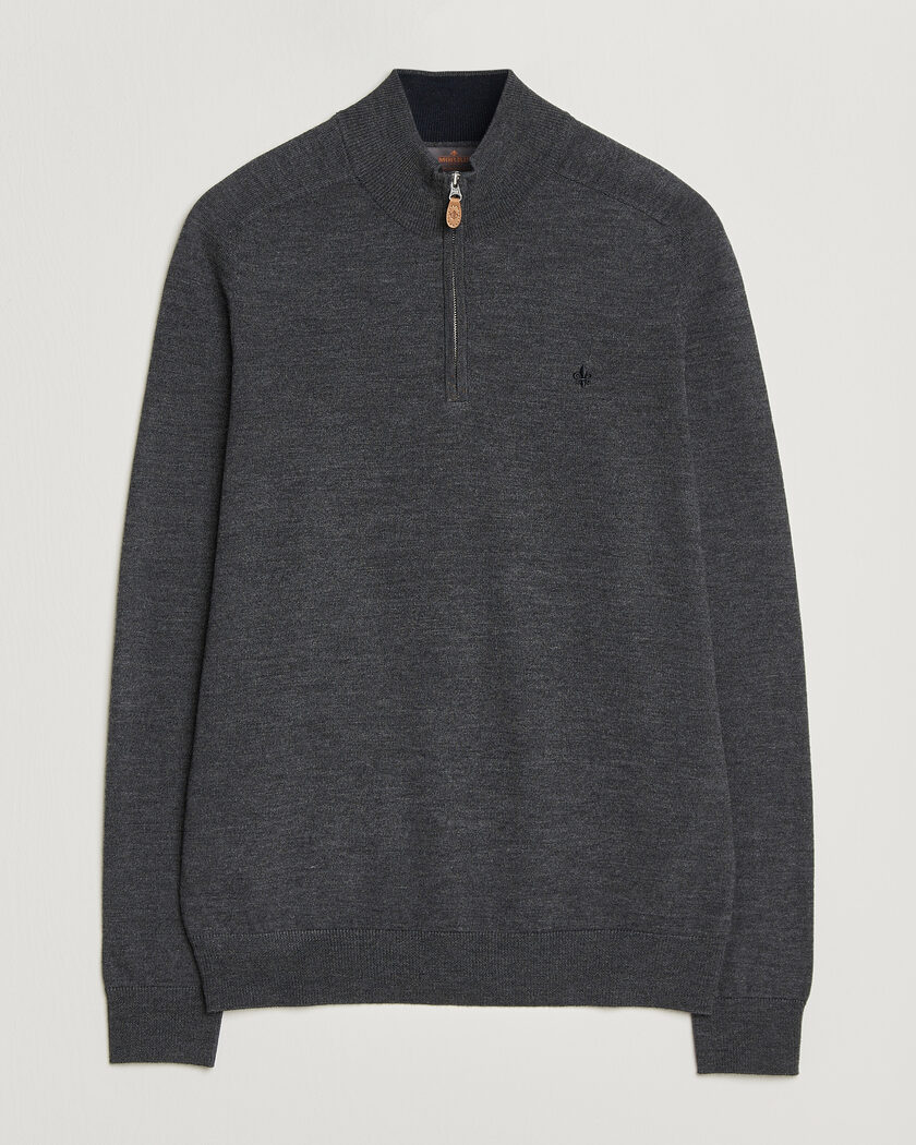Morris John Merino Half Zip Grey – Gris