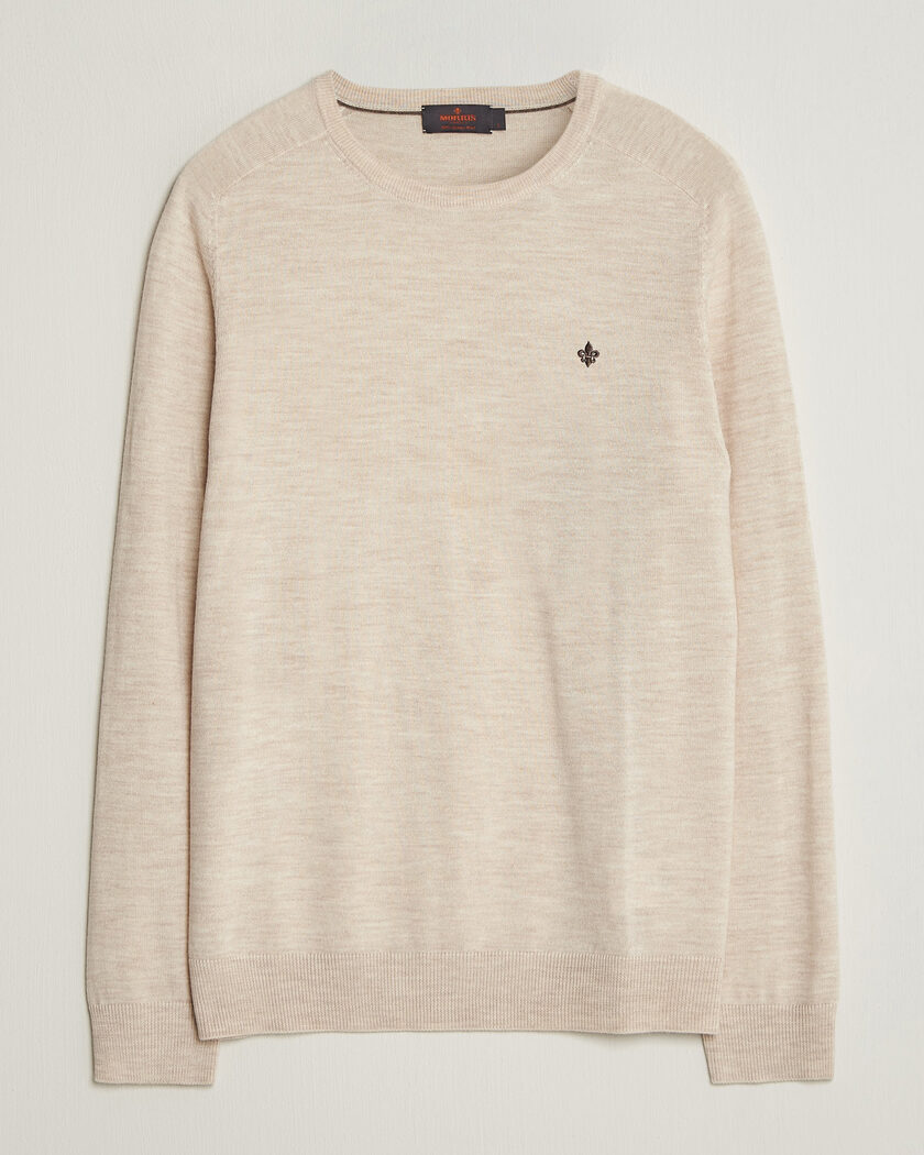 Morris Merino O-Neck Off White – Blanc