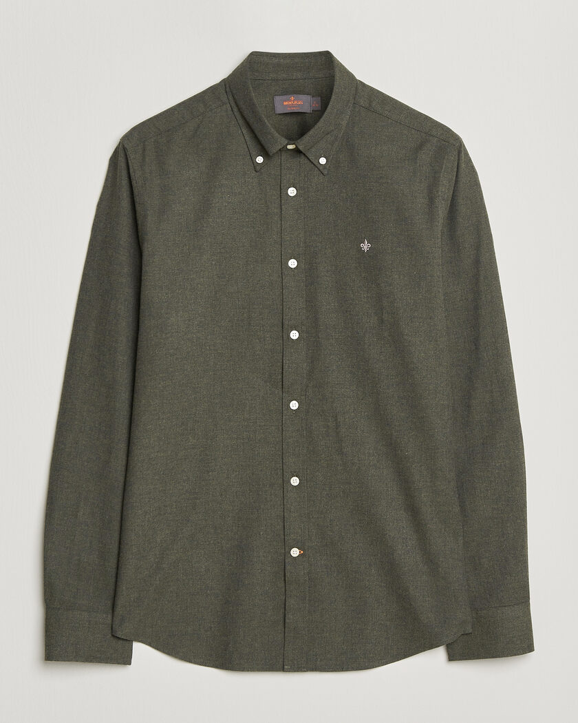 Morris Watts Flannel Shirt Olive – Vert