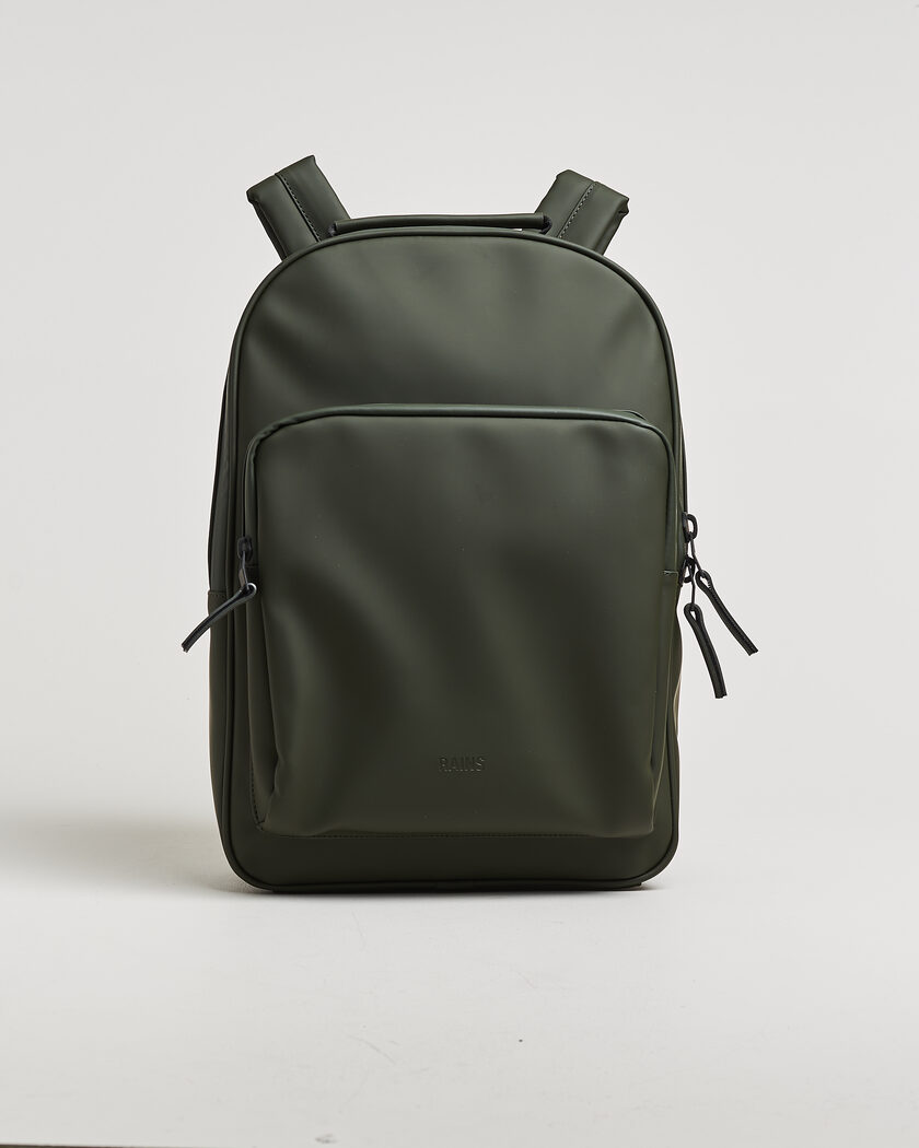 RAINS Book Daypack Backpack Green – Vert