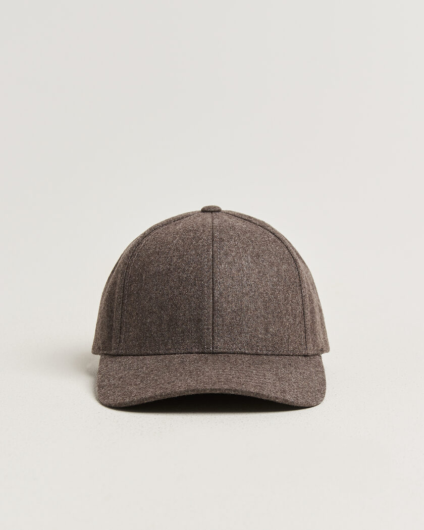 Varsity Headwear Merino Wool Baseball Cap Taupe Brown – Marron