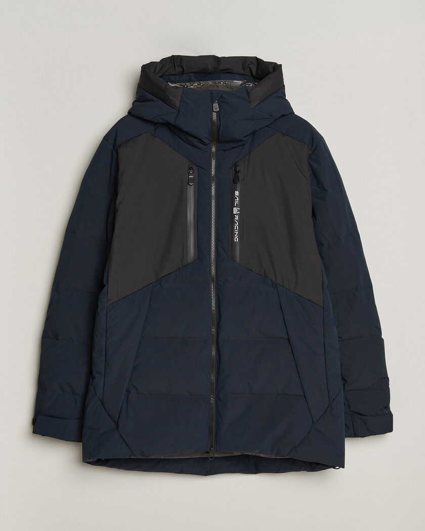 Sail Racing Patrol Down Hooded Jacket Dark Navy – Blauw