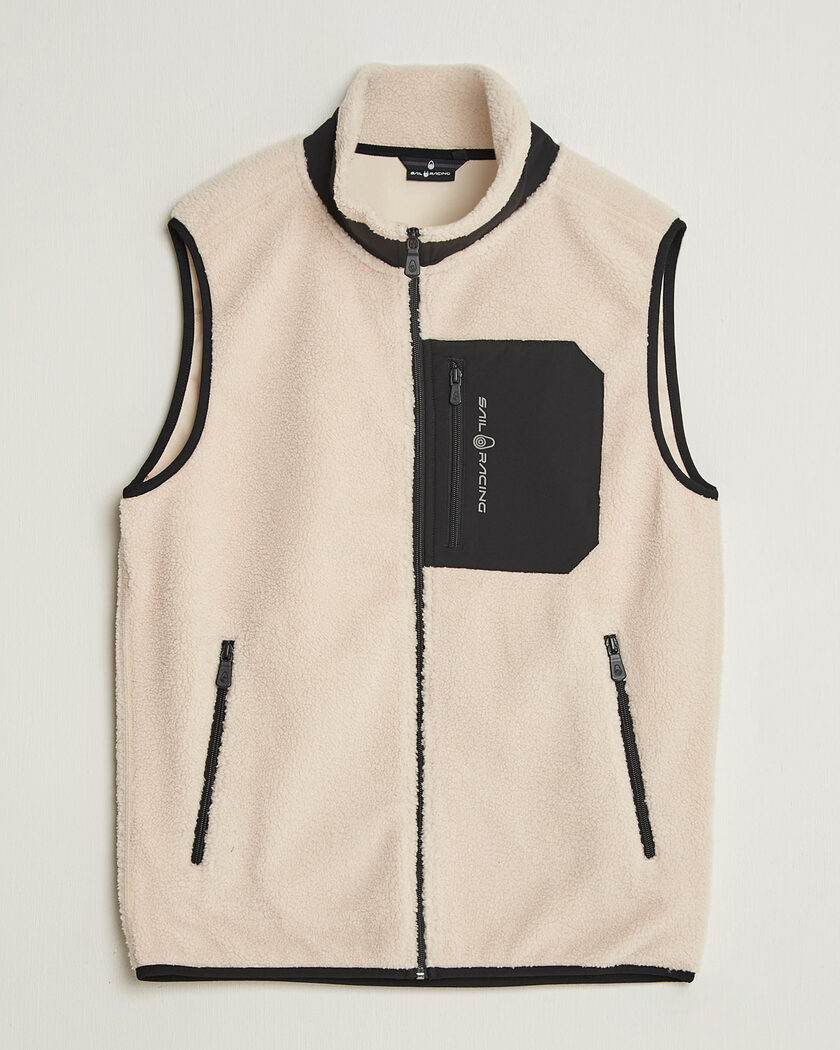 Sail Racing Bowman Pile Vest Ivory – Wit
