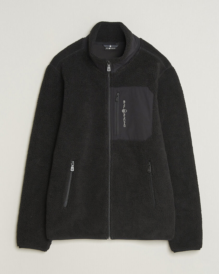 Sail Racing Bowman Pile Full Zip Carbon – Zwart
